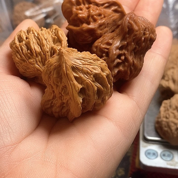 桃核把件美****】麦穗鸟盘山鸟两队