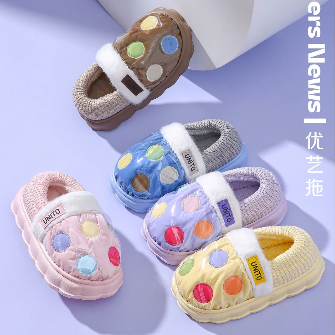 防水棉拖鞋EVA新款外穿软底防水居家厚底保暖加绒加厚秋冬季2342