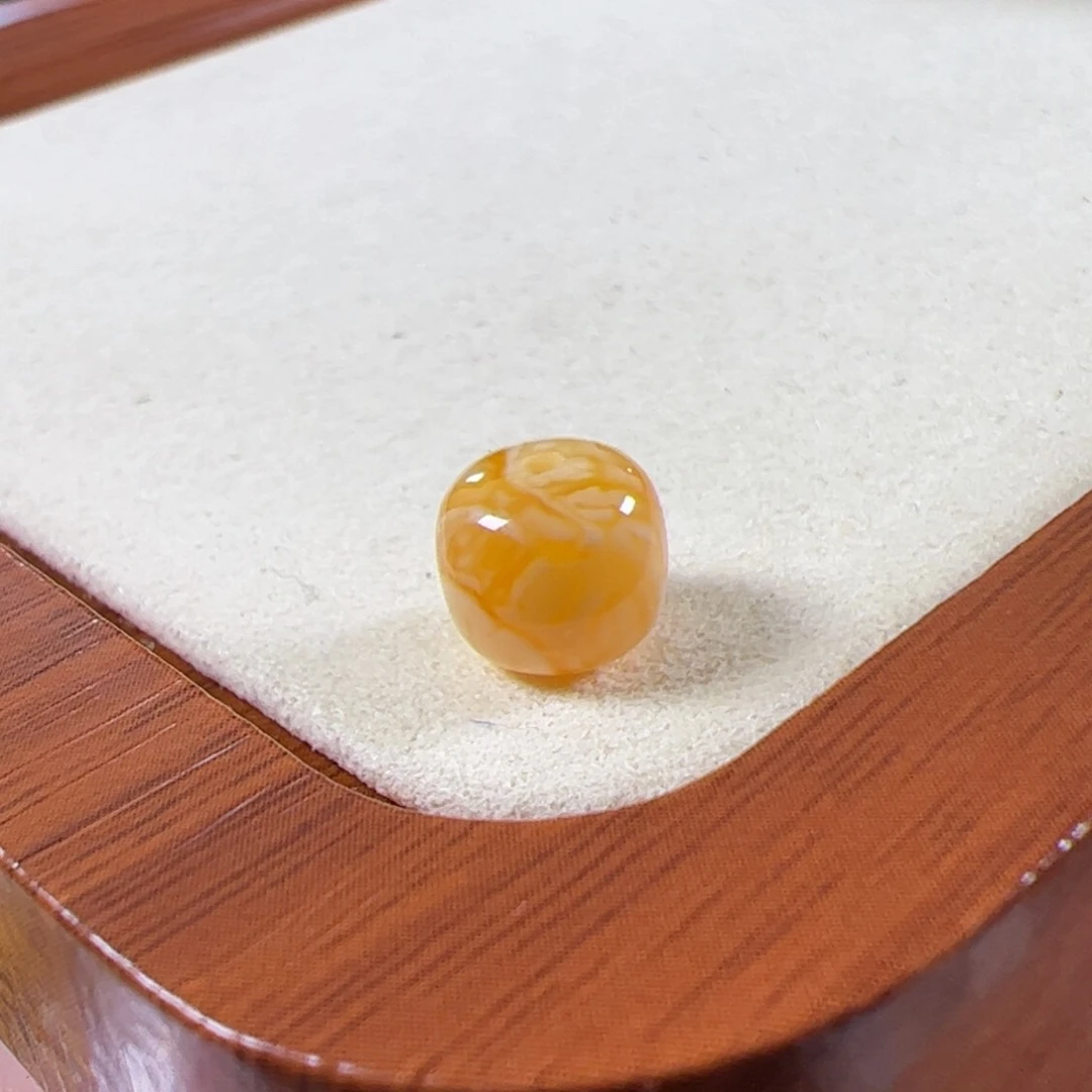 裸石蜜蜡未镶嵌9mm焦皮金橘虎皮老型tt