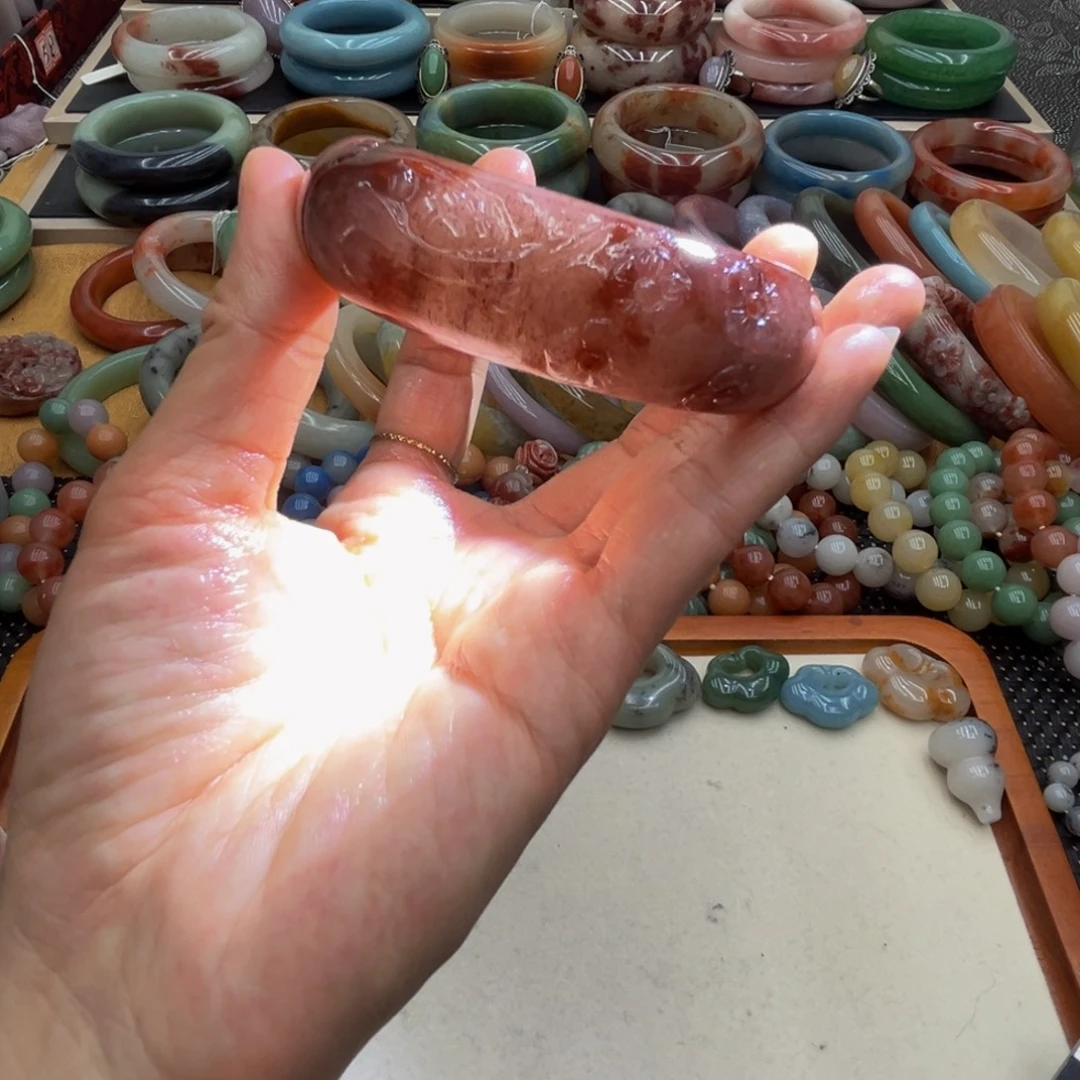 石英质玉未镶嵌圈口54