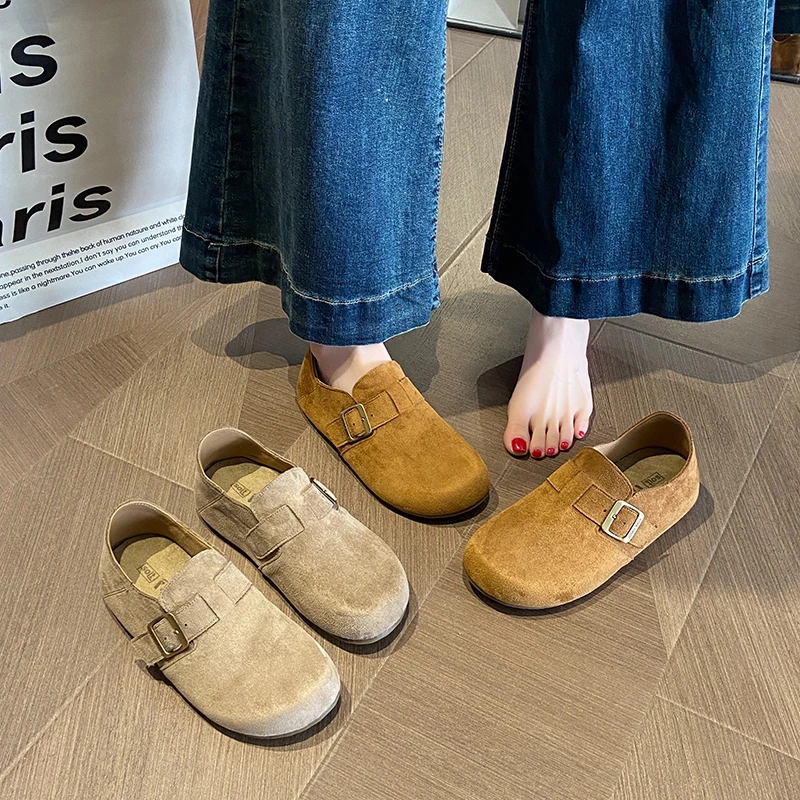 2025春季欧若风新款欧货踩屎感勃肯鞋软底厚底拖鞋女鞋7283