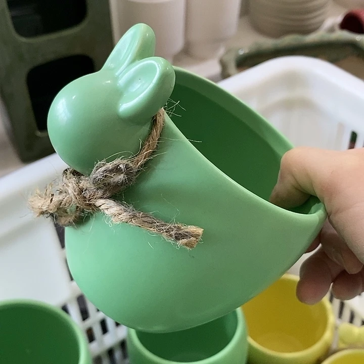 陶盆有孔 瑕疵针孔漏釉介意勿拍外高 11外口10