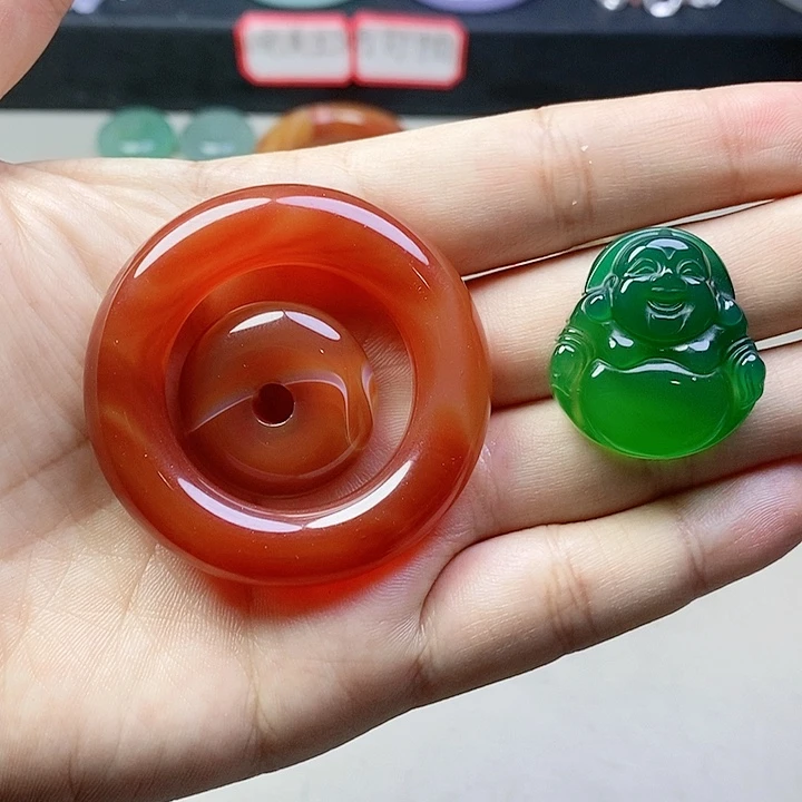 玛瑙/玉髓吊坠(不含链)未镶嵌l****0