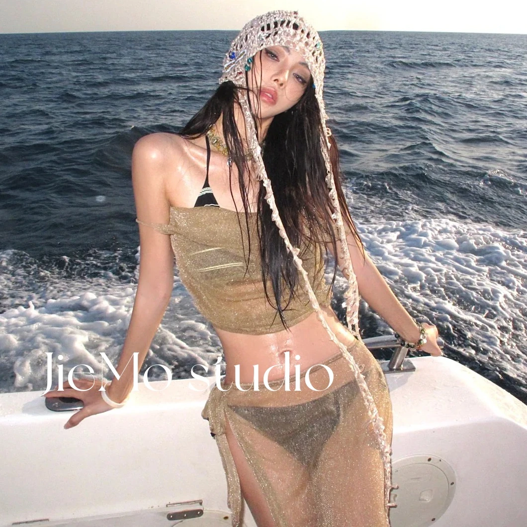 【塞纳午后】度假风少女性感显瘦bikini温泉泳衣女款2025新款网红款