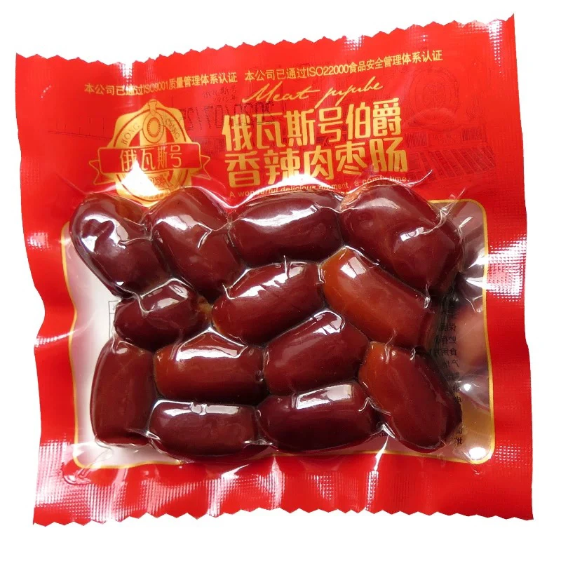斯号伯爵香辣肉枣肠蜜汁味东北小迷你香肠即食拇指笋130克
