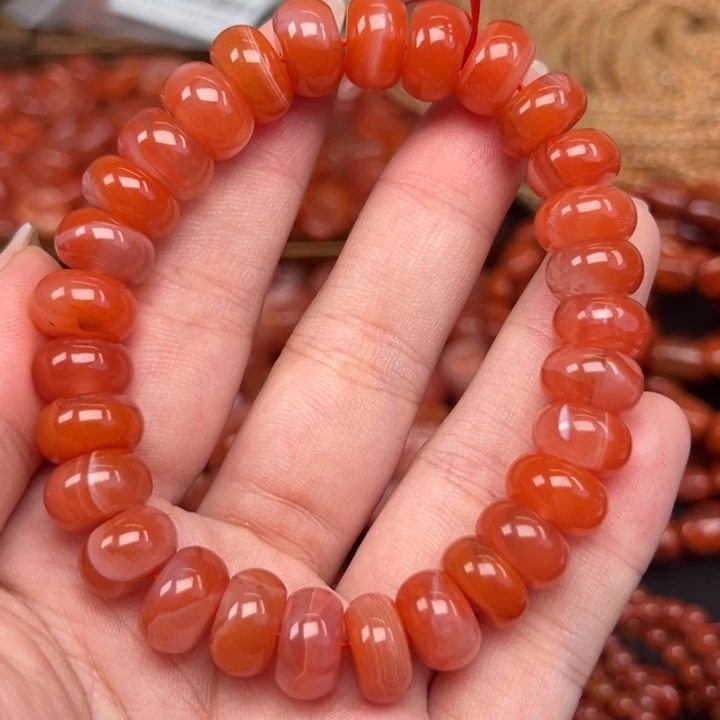 南红玛瑙未镶嵌手链