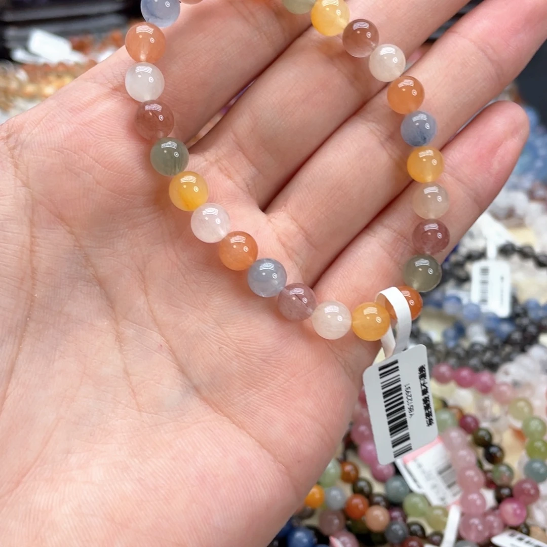 ¹***式手串水晶未镶嵌彩兔毛7