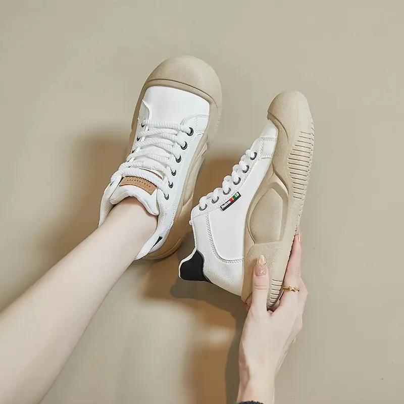 秋冬新款女生高帮百搭时尚休闲板鞋XT95