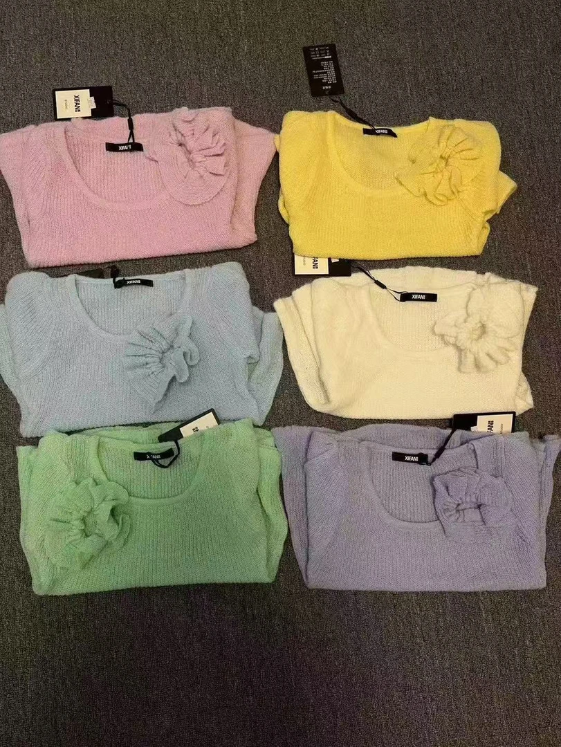 橘子家新款糖果小衫8801