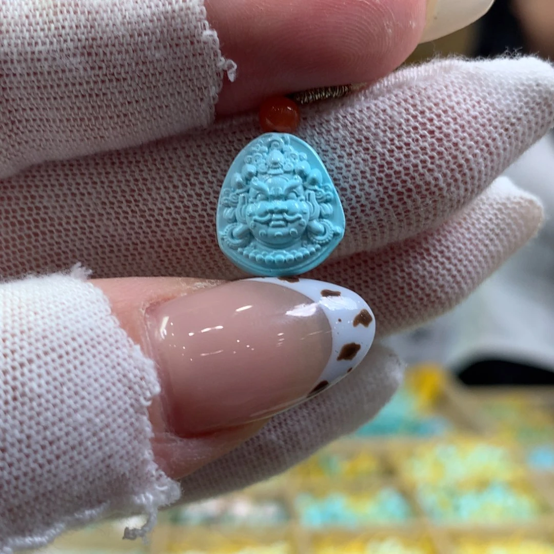 绿松石未镶嵌挂件