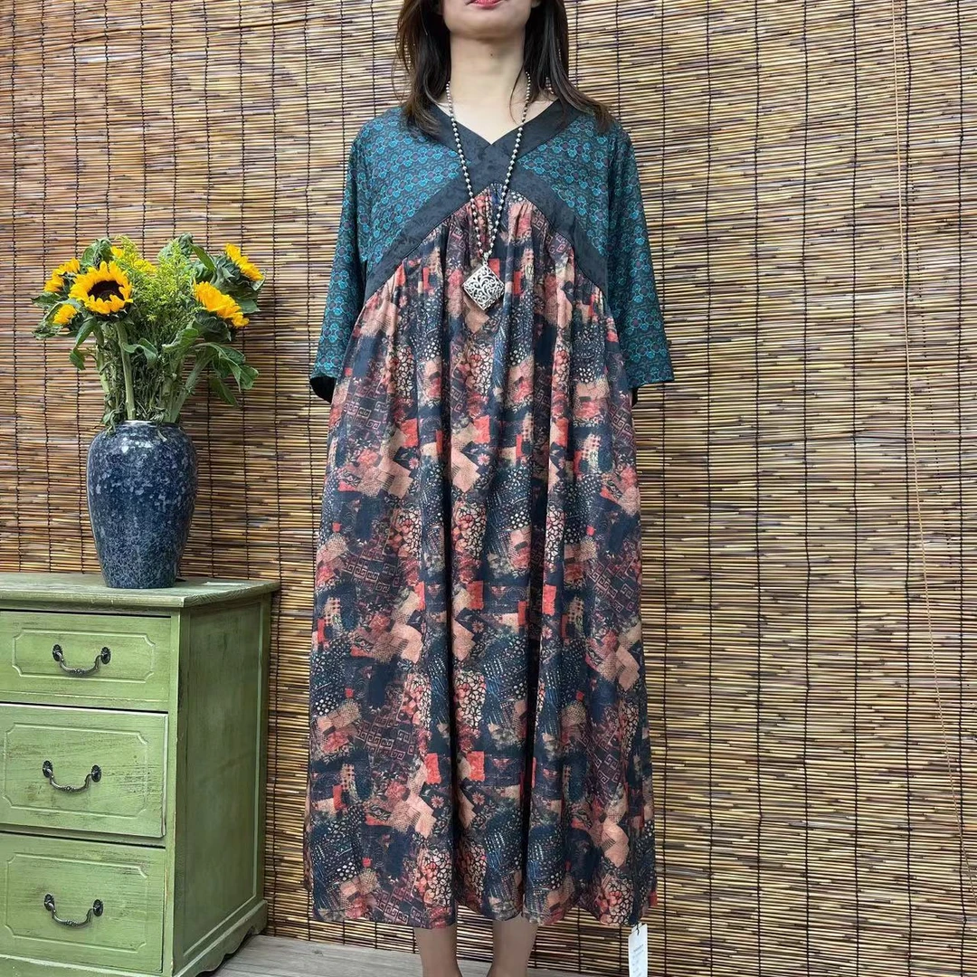 135夏季新款遮肉显瘦洋气减龄连衣裙