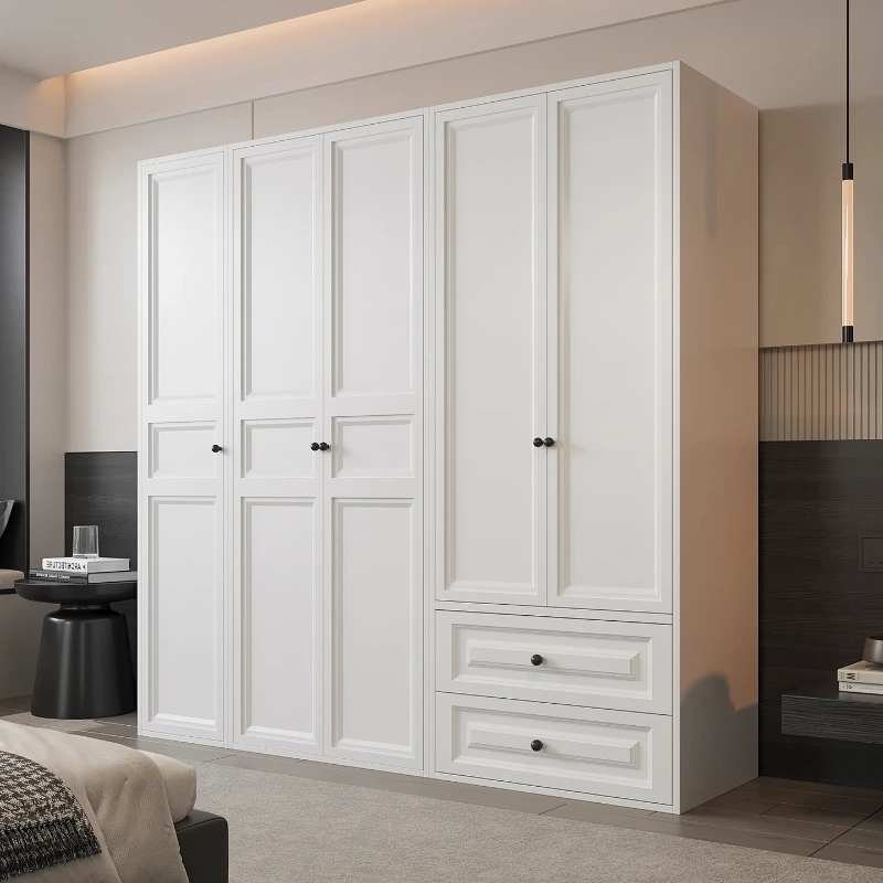 衣柜卧室家用钢制简易组装衣橱大人专用成品铁皮收纳柜次卧小衣柜