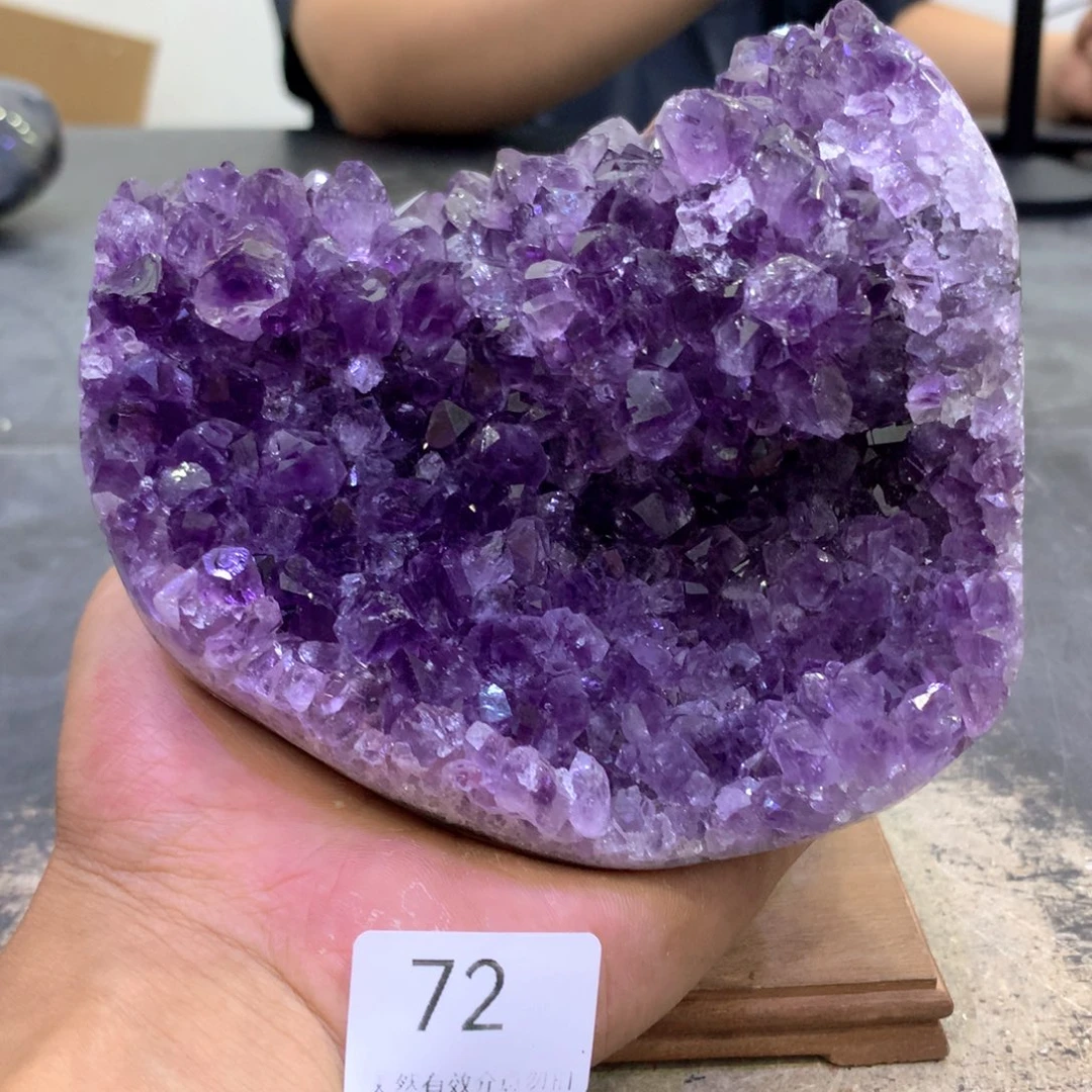 水晶珠宝半成品未镶嵌紫晶72