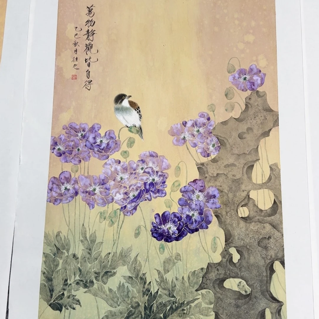国画国画作品山水花鸟