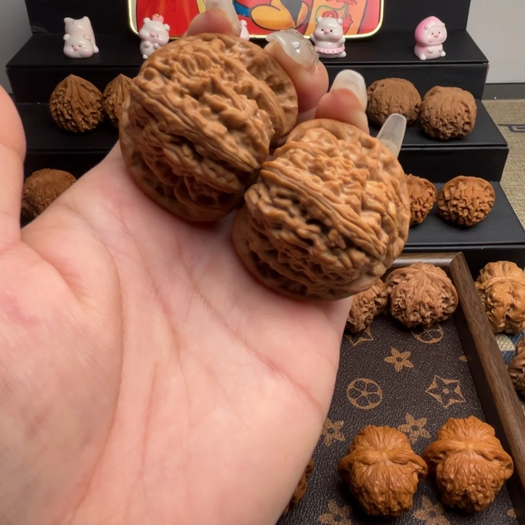 把件文玩核桃白狮子42