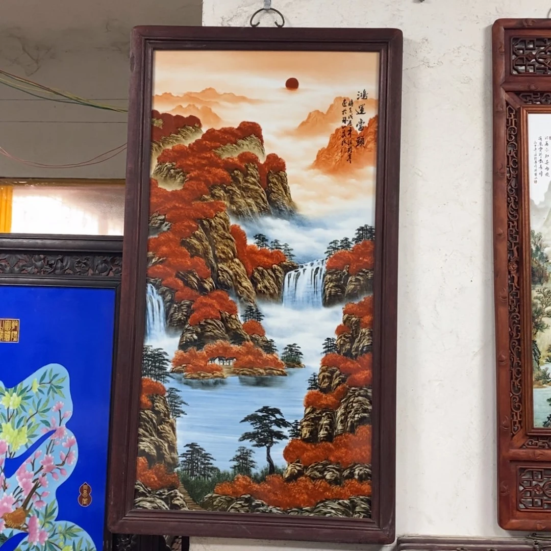 瓷120*66 景德镇瓷板画柴窑烧制