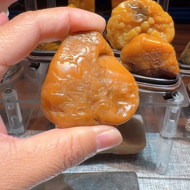 寿山石水**影寿山石石头