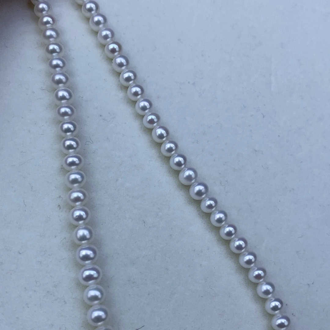 淡水珍珠颈饰银S925镶嵌➕5.6极光冷白