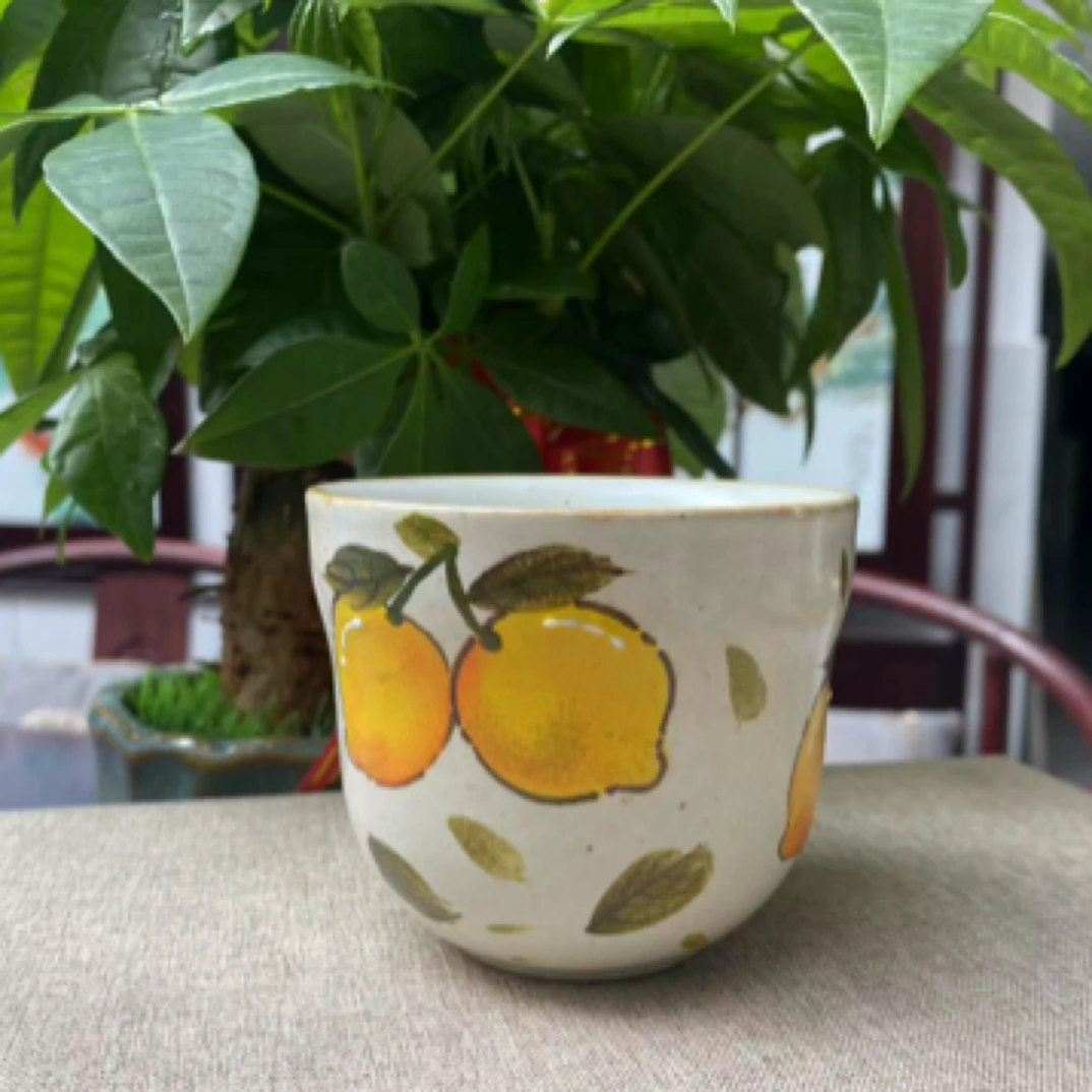 景德镇陶瓷1300度高温釉下彩葫芦杯手绘作品容量260c拉花喝咖啡杯