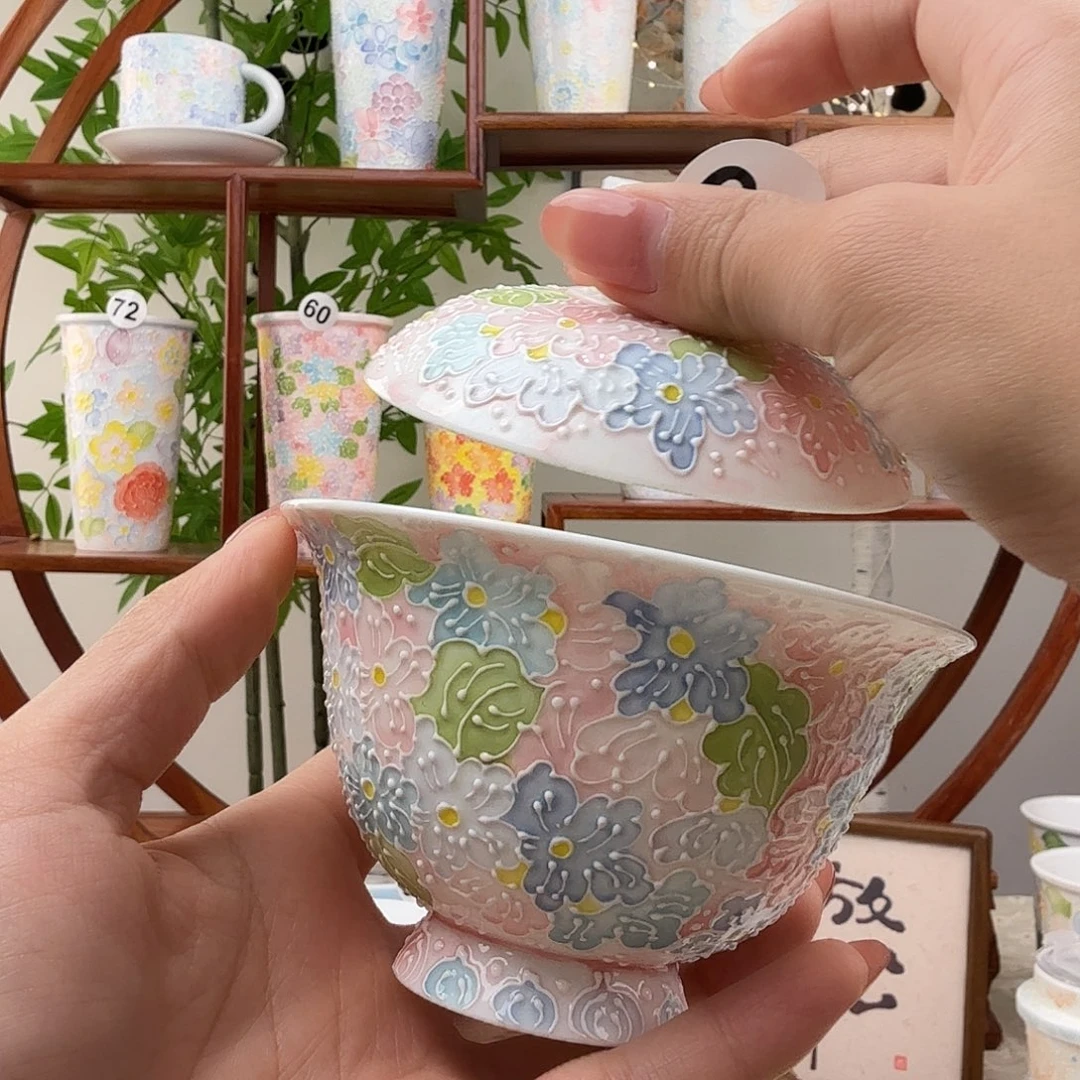 陶摆件65景德镇手绘高温釉下彩玉泥