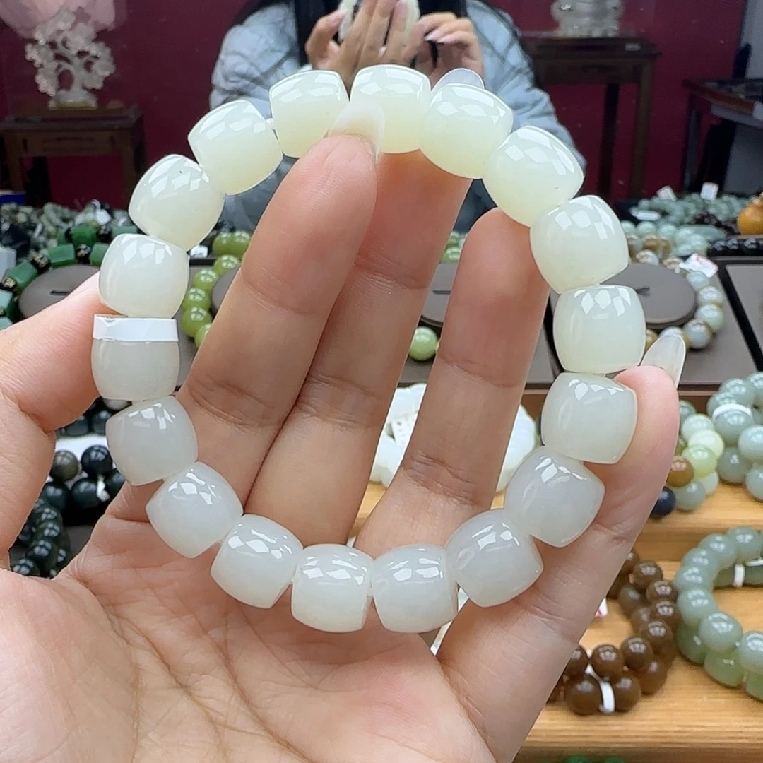 和田玉未镶嵌手链