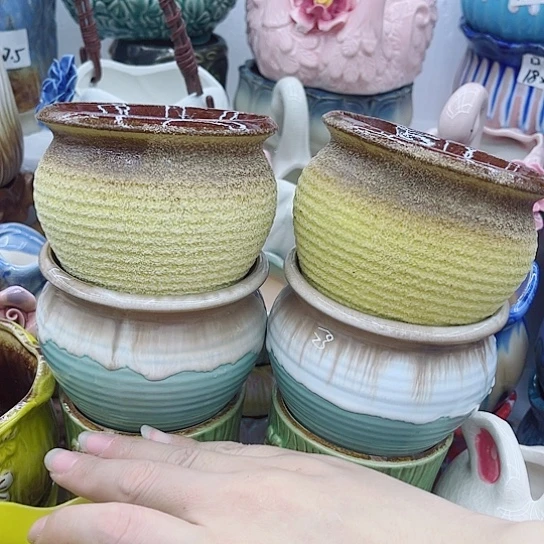 多肉绿植陶瓷9.9包邮