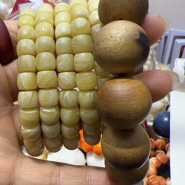 大果紫檀（缅甸花梨）7/7直切北极手串