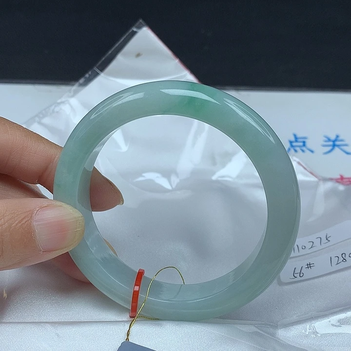 翡翠未镶嵌手镯56圈0275
