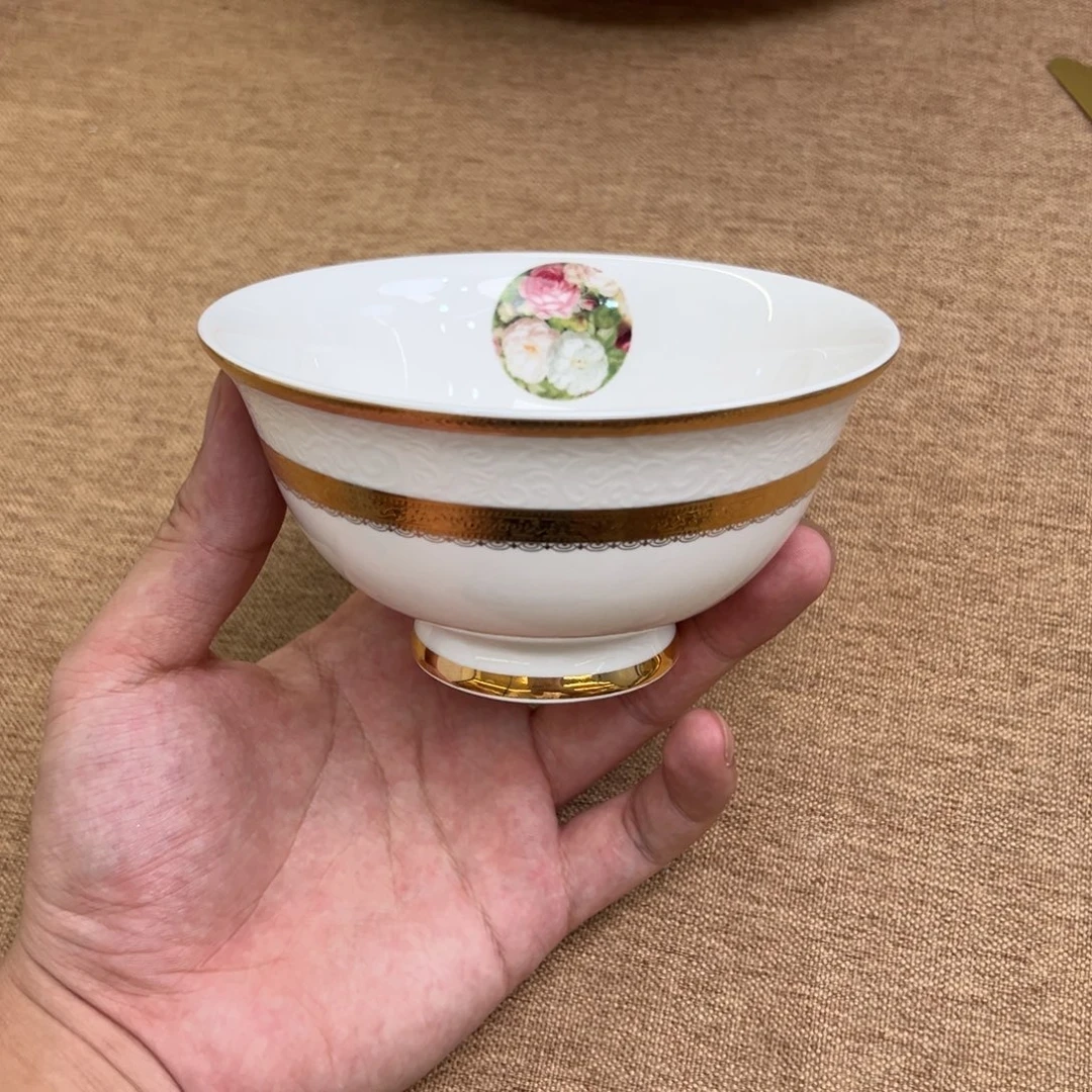 瓷片4.75寸米饭碗六个一单