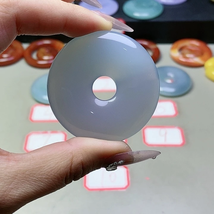 玛瑙/玉髓吊坠(不含链)未镶嵌青****挂