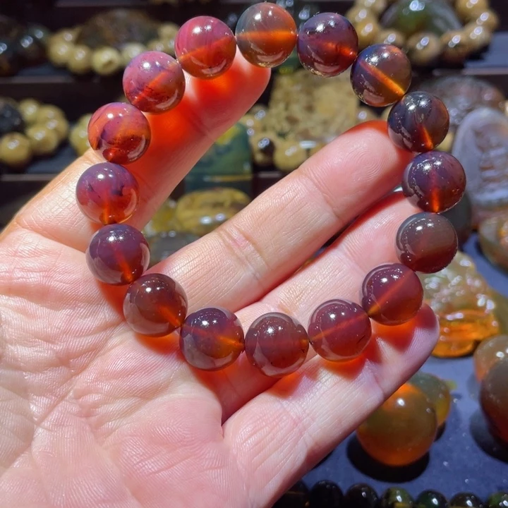 琥珀手链未镶嵌天然