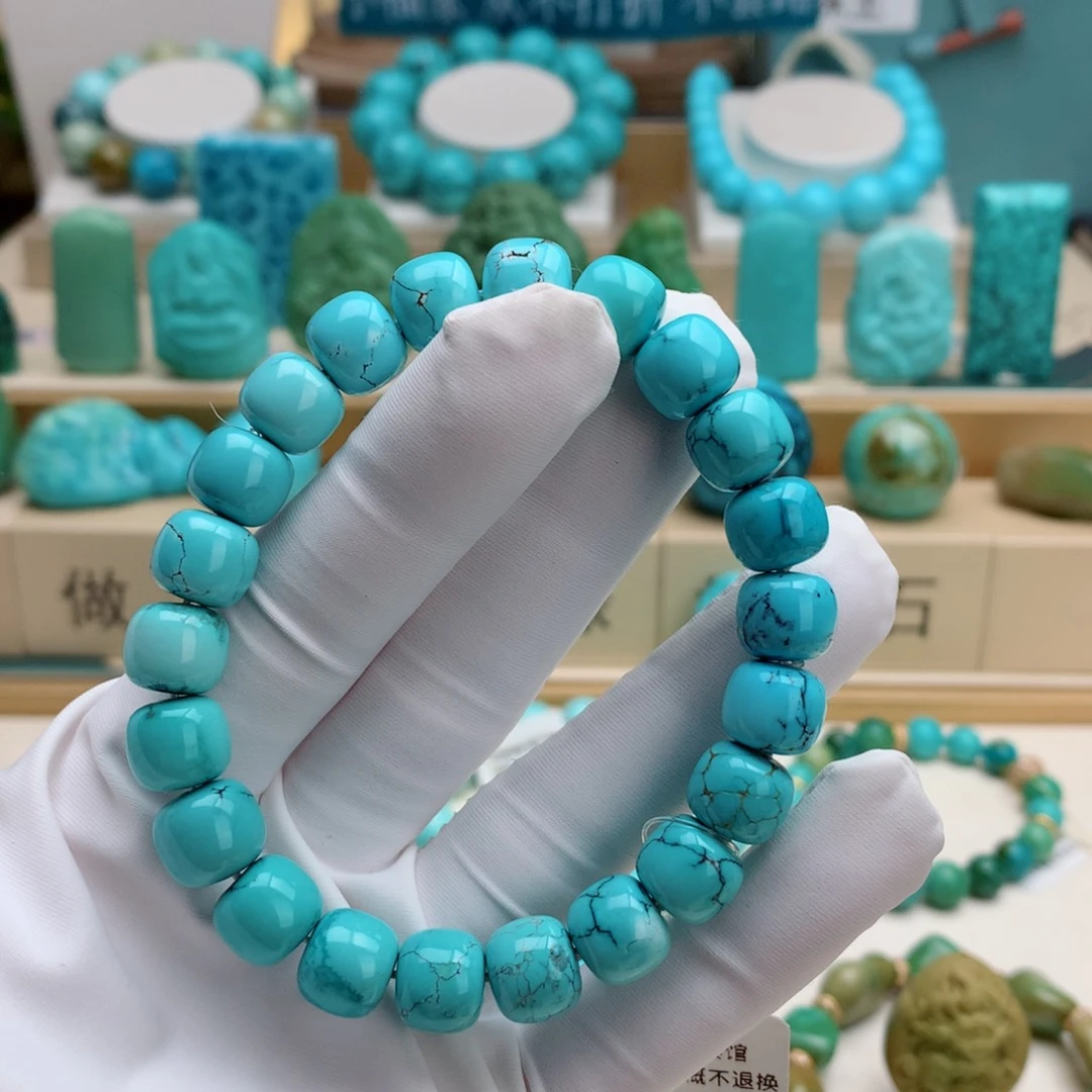 绿松石未镶嵌挂件