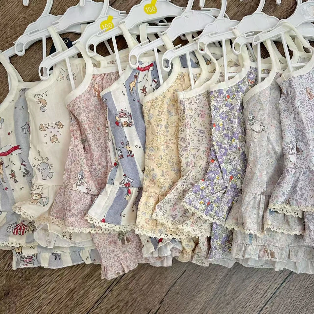 日单女宝吊带套装