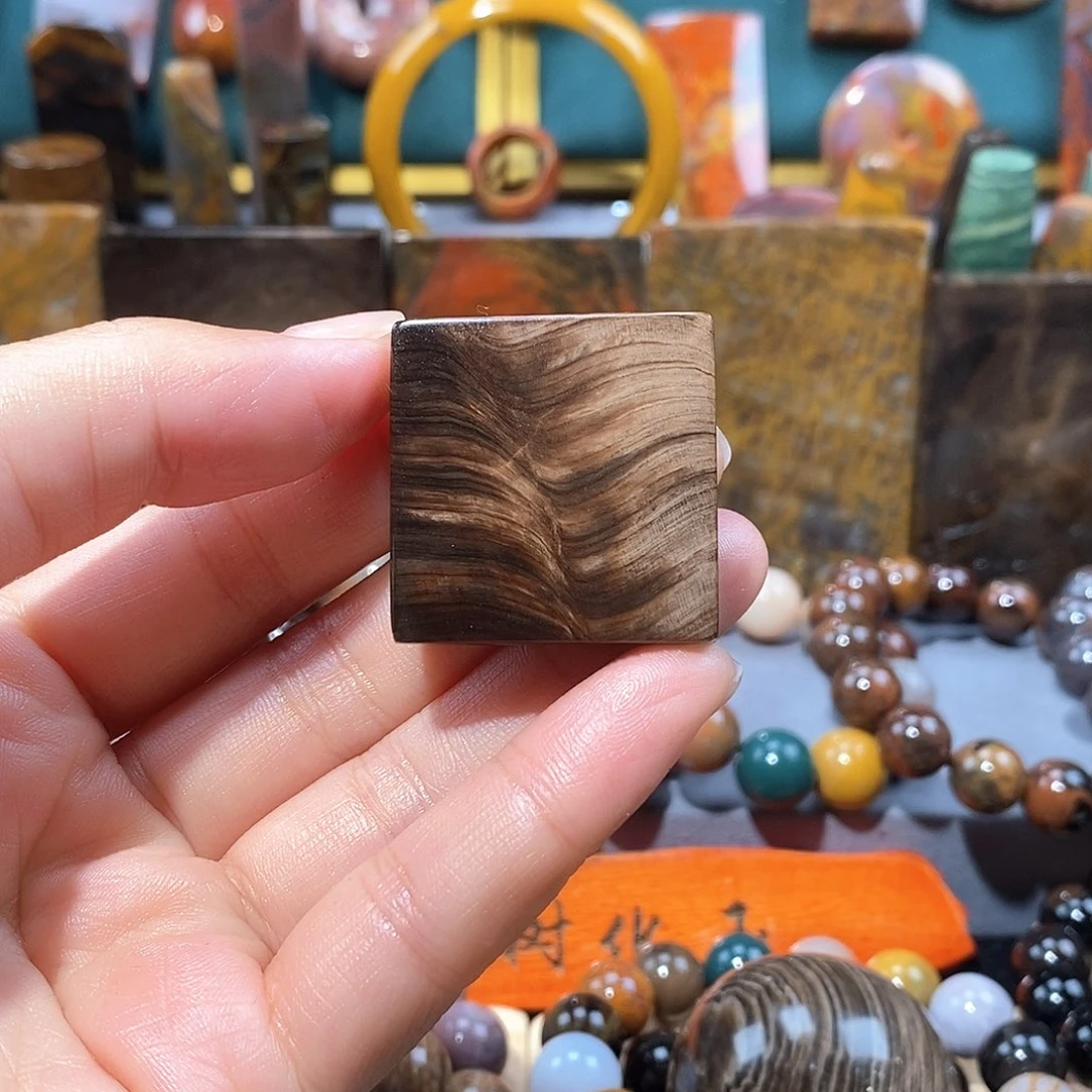 硅化玉天然北票硅化玉牌子未镶嵌L***简