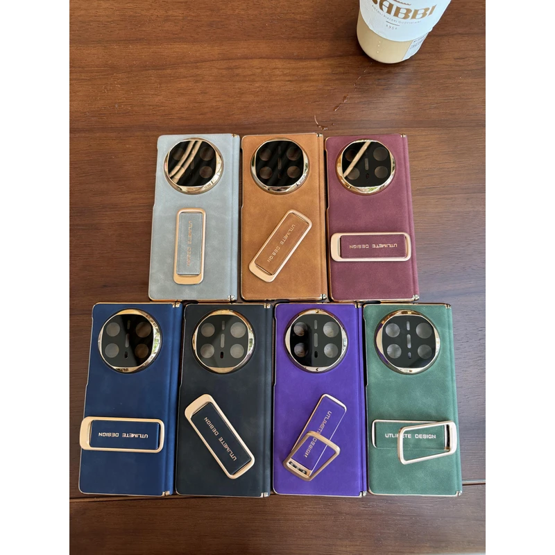 适用于华为Matex6/Matex5小羊皮支架中轴手机壳 护镜头旋转支架