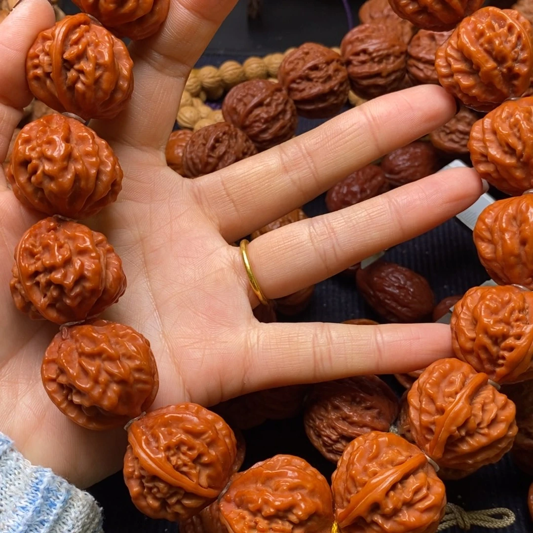 【闪购商品】吊坠文玩核桃地*鼠橘红皮手持