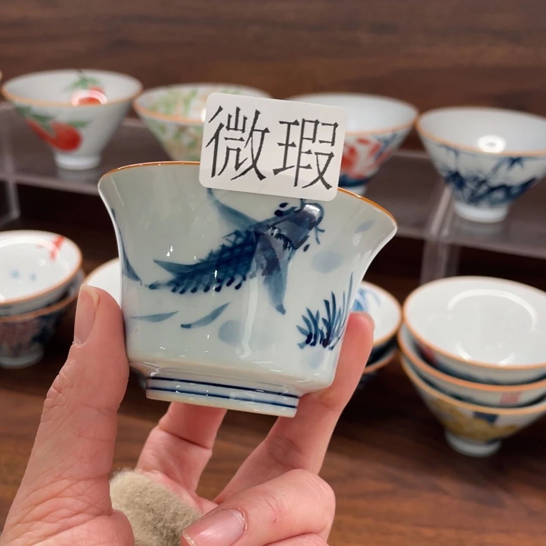 微瑕釉下彩纯手绘