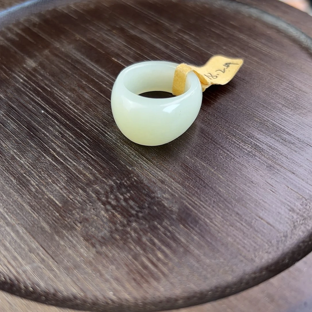 放***储和田玉（糖玉）未镶嵌戒指18.5