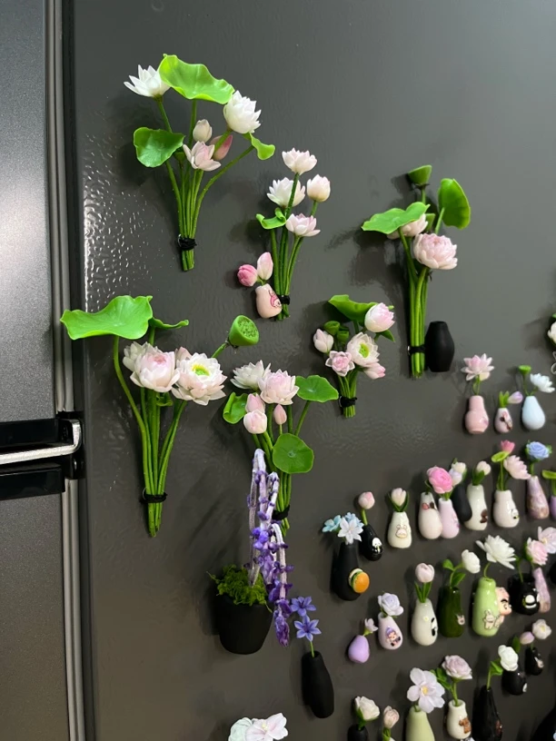 粘土好运莲.可做冰箱贴