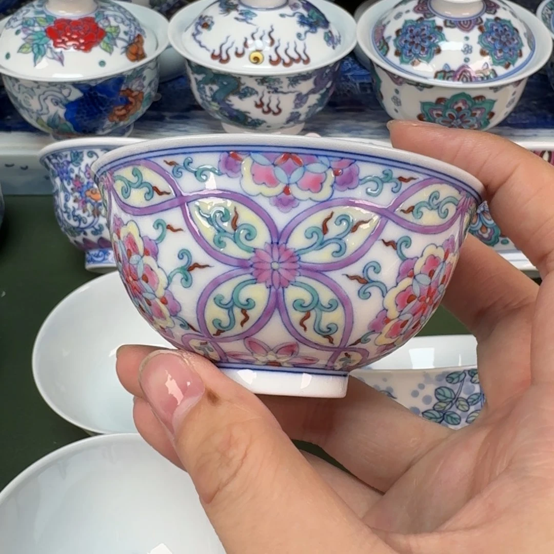 大帅景德镇手工手绘茶具346