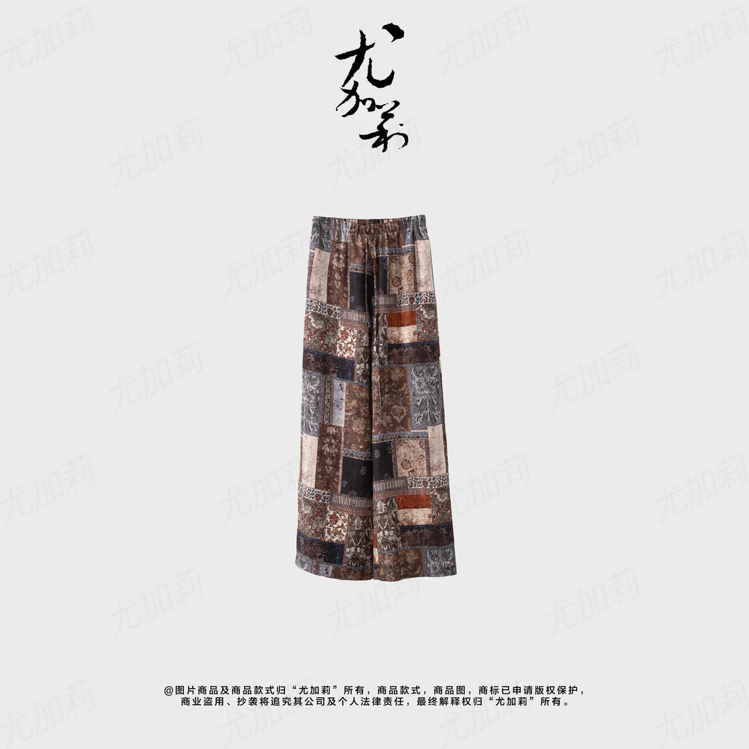 加莉新中式【莱赛尔亚麻】精品（非定位花）高货裤子 分码