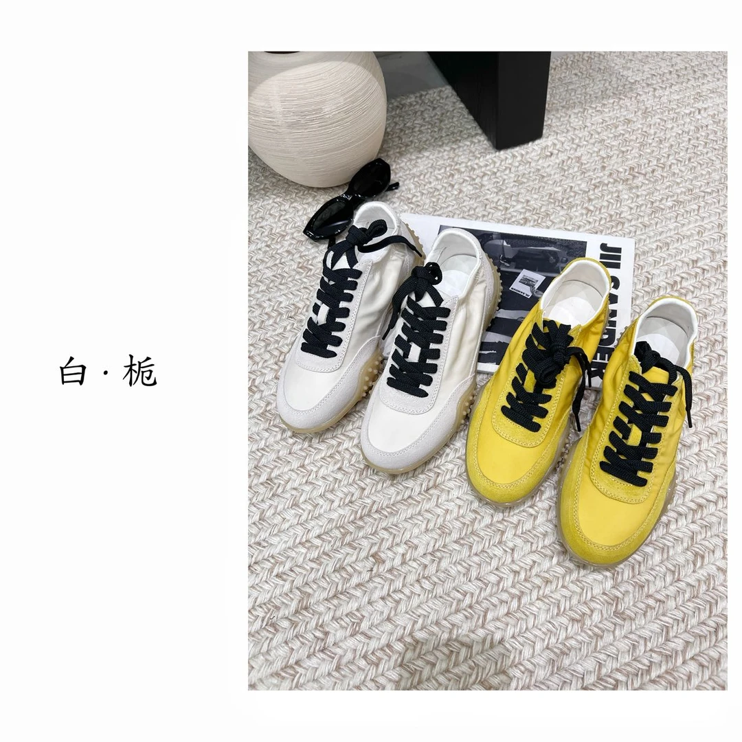 白·栀<都市脉搏> 超正版本 少量增高运动休闲慢跑德训鞋