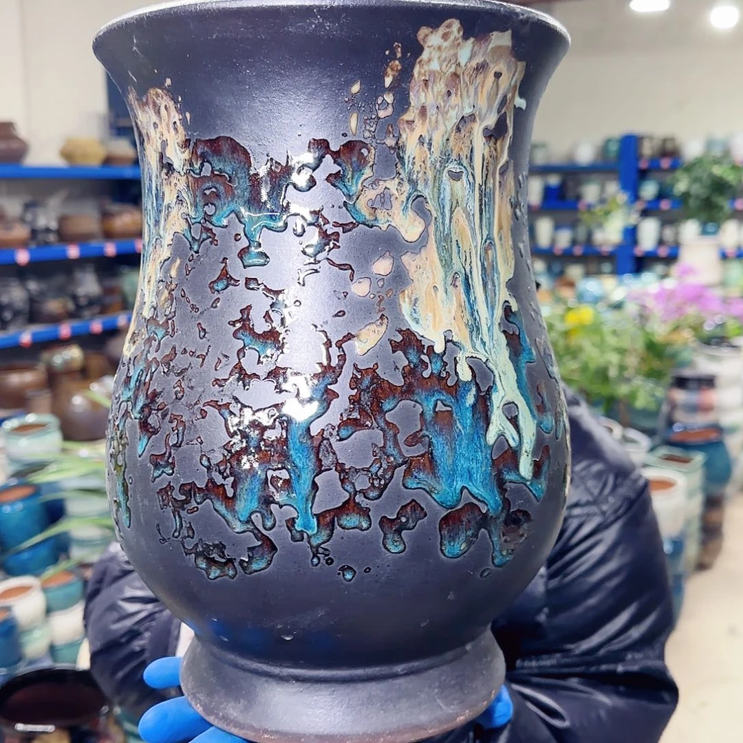 紫砂花盆高30口20