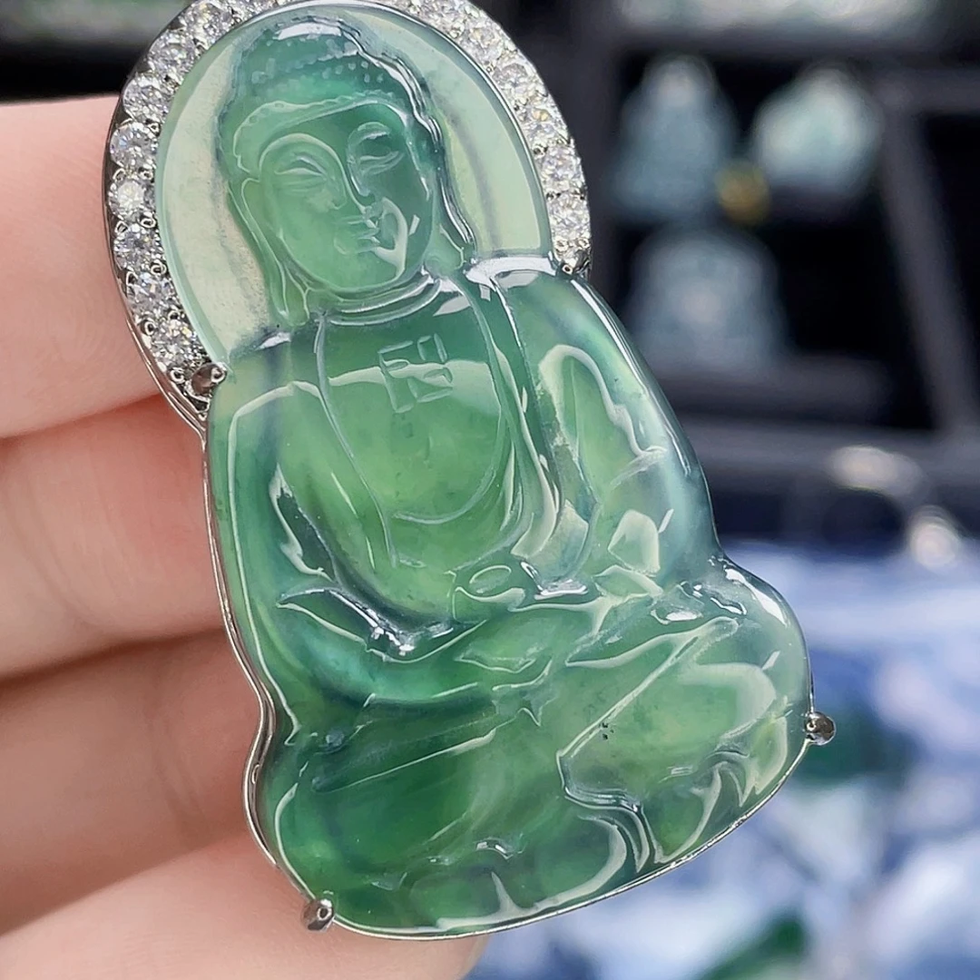 翡翠未镶嵌吊坠(不含链)