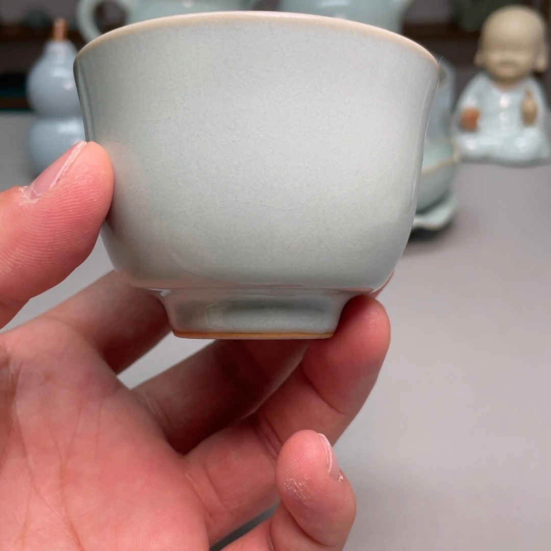 怀***曲瓷天青色赵琳老师铃铛杯