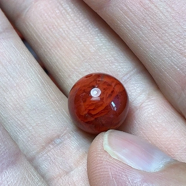 南红玛瑙珠子未镶嵌百****飒