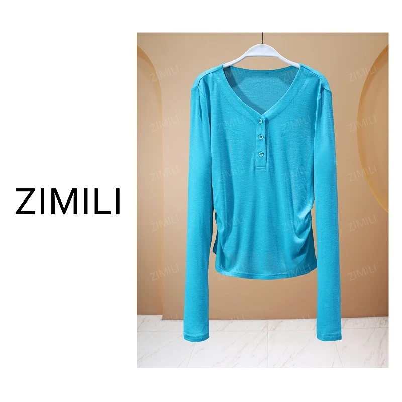 【亮哥女装】2025秋冬新品《云絮系列》松石青天丝羊毛上衣10031-A2