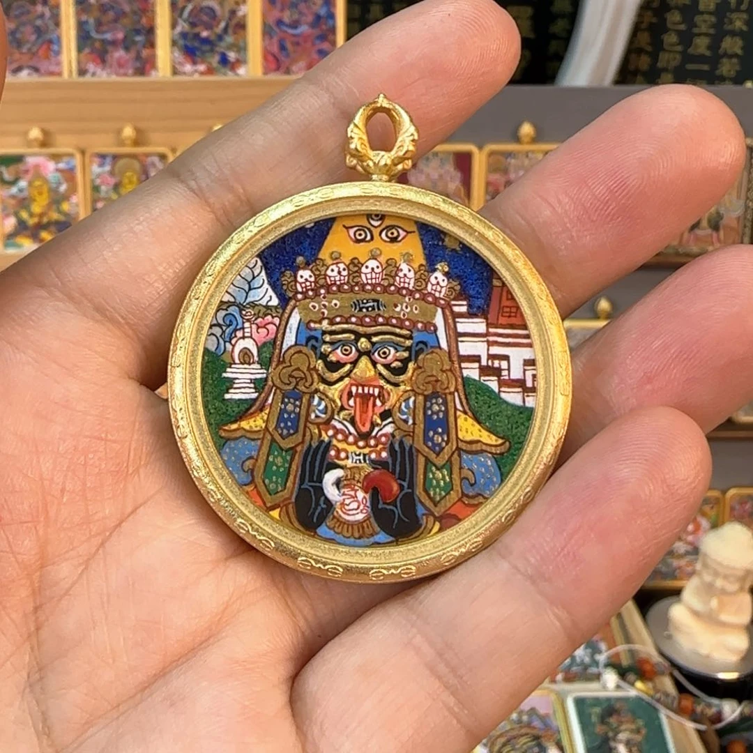 吊坠纯手绘【扎基拉姆】非遗文化