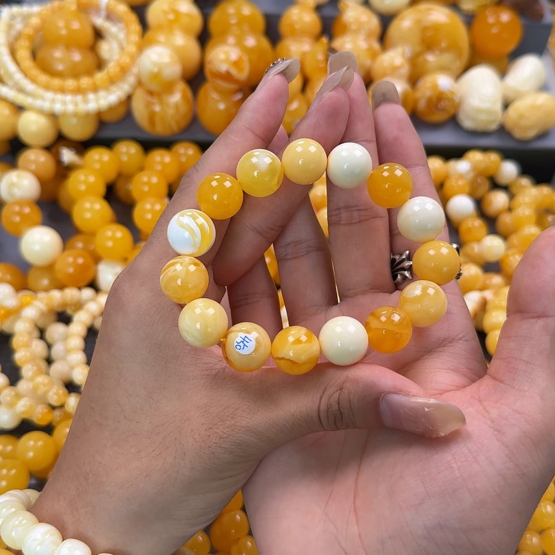 蜜蜡未镶嵌珠宝奇石15mm