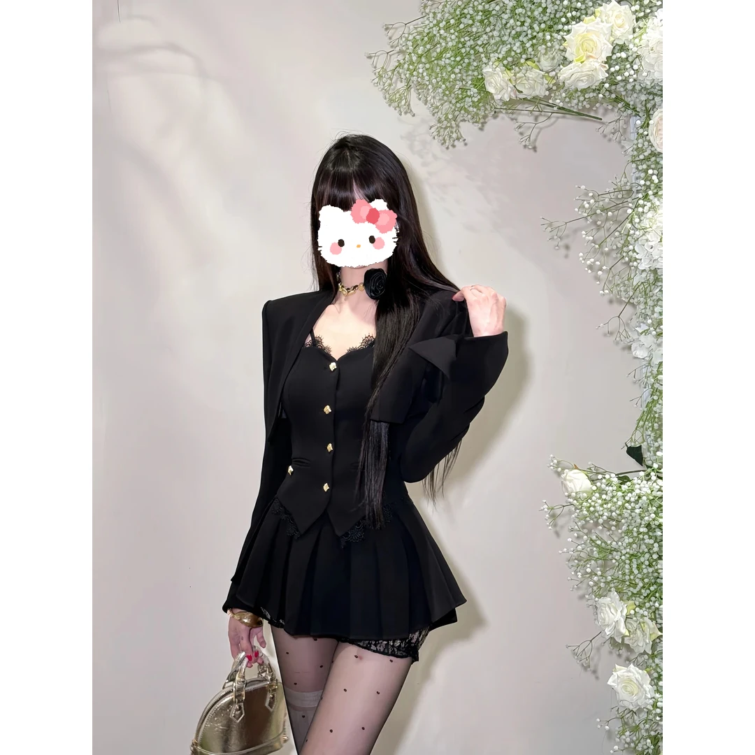 【长岛初秋】设计感收腰显瘦气质千金感辣妹风时尚套装